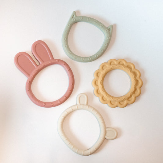 Animal Teething Toy Set of 4